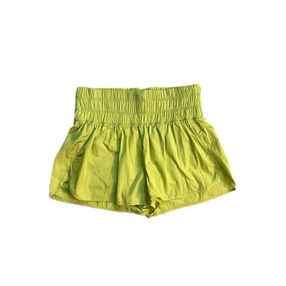 NWT Lime Green Dolphin Hem Lightweight Performance Shorts w/ Inner Lining -Large